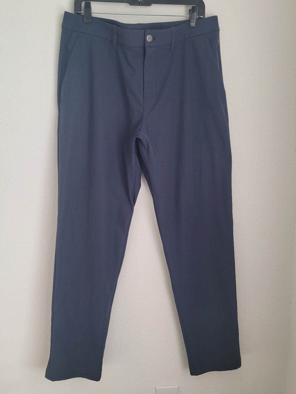 Lululemon Commission Slim Fit Pant 34" Navy Blue Men's Size 36 Golf Athleisure